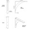 Ekena Millwork Legacy Steel Bracket, Antiqued Copper 2"W x 14"D x 14"H BKTM02X14X14LEACO - alternate 9